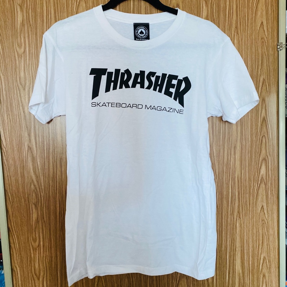 Thrasher White Tee